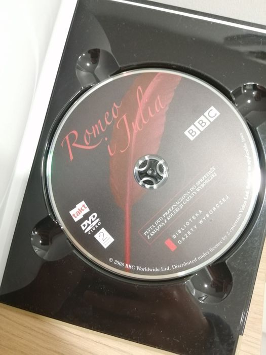 Romeo i Julia spektakl teatru tv BBC książka+ płyta dvd