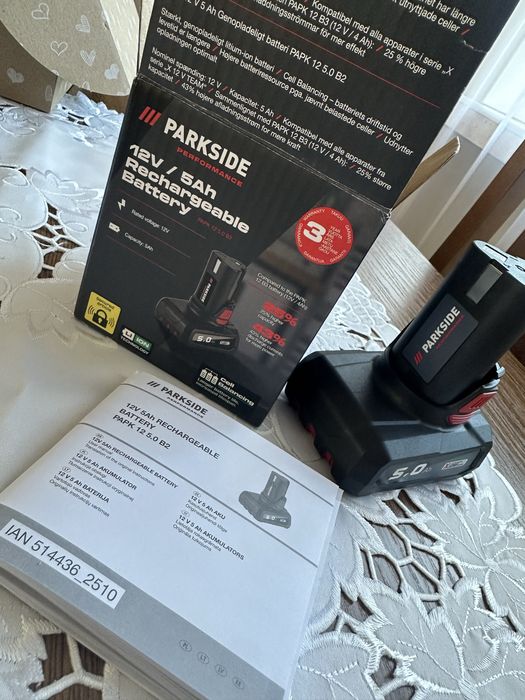 Parkside PAPK 12V 5Ah Akumulator Performance Li-Ion