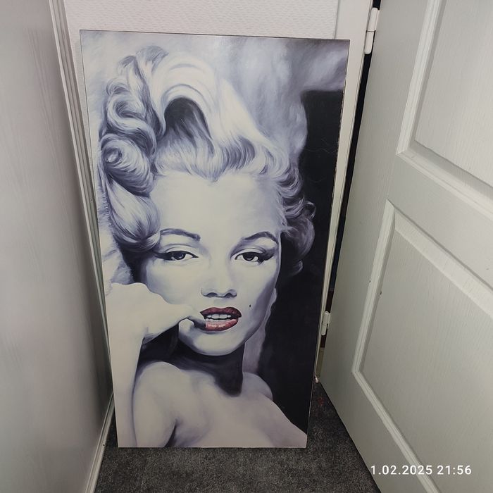 Obraz na drewnianej konstrukcji Marylin Monroe