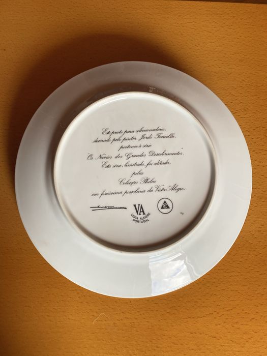 Pratos de luxo 12 Navios dos Descobrimentos Vista Alegre.  26cm