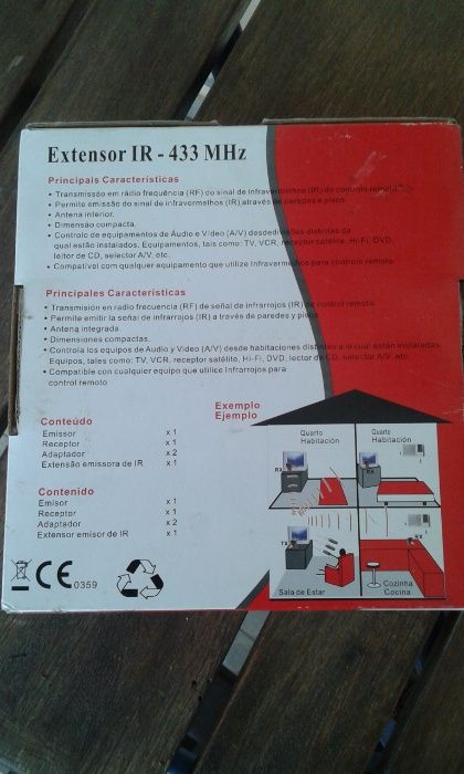 Extensor Wireless de AV e IR - Teka