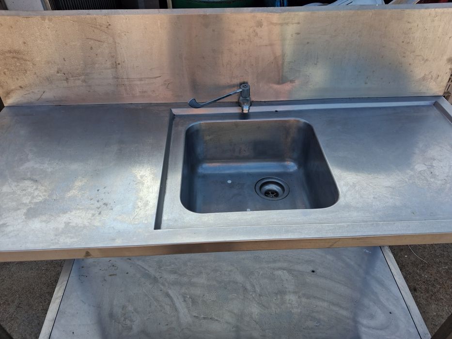 Banca de inox industrial