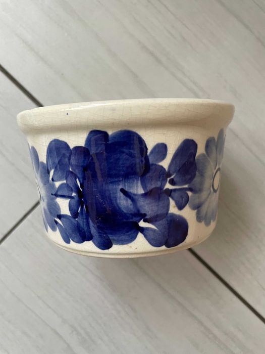 Zestaw porcelana fajans Włocławek niebieski