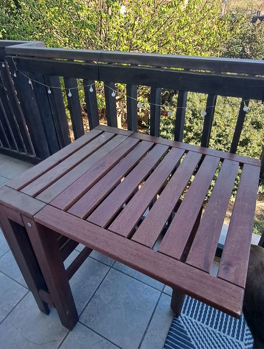 Składany, drewniany stół na ogród/balkon/taras