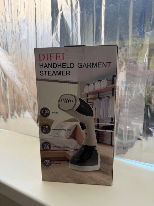 Відпарювач для одягу ручний 1100 Вт, парова праска Difei Handheld Garment Steamer