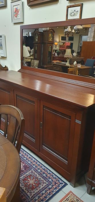 Dębowa komoda z lustrem