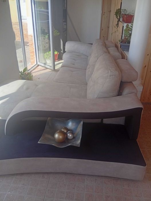 Sofá 3 lugares com chaise longue