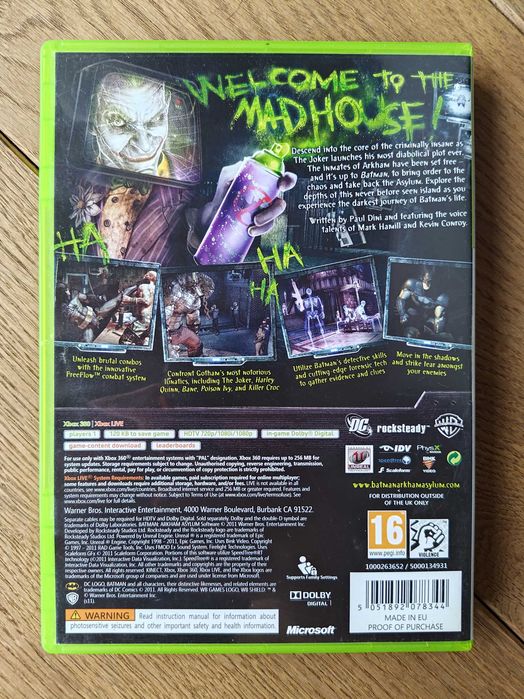 Batman Arkham Asylum Xbox 360