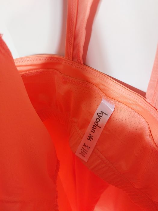 Pomarańczowy top sportowy 38/M bluzka dla kobiet w ciąży top sportowy