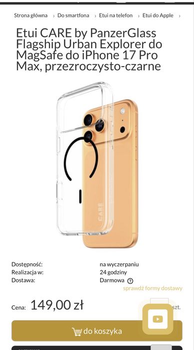 Etui Iphone 17 pro max MagSafe
