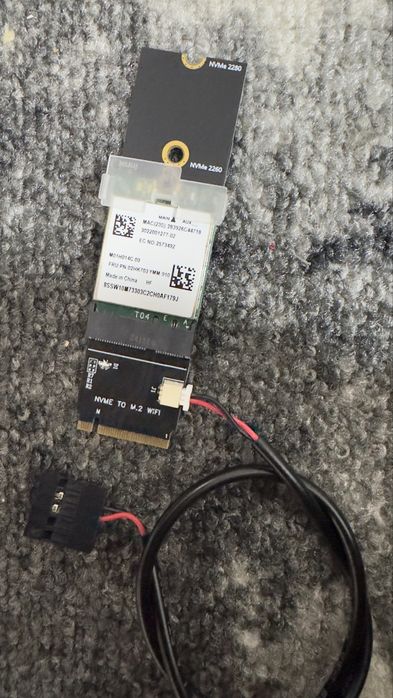 Адаптер m2 FENVI NGFF M.2 A + E Key для NVMe PCI Express SSD Port wifi