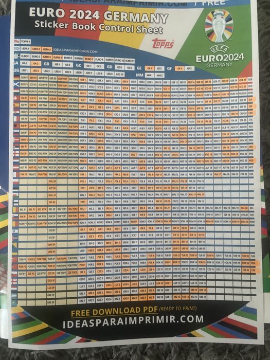 Vendo cromos da euro 2024