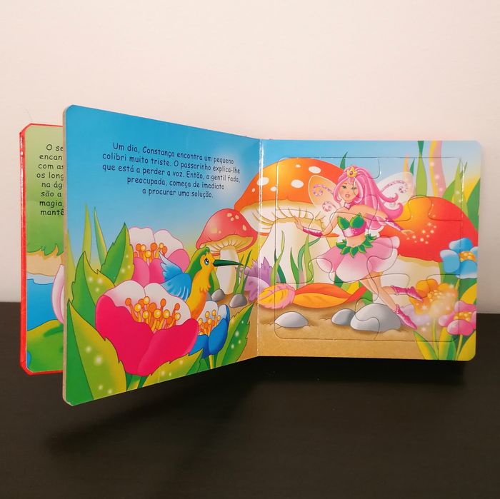 Livro com 6 puzzles Fada