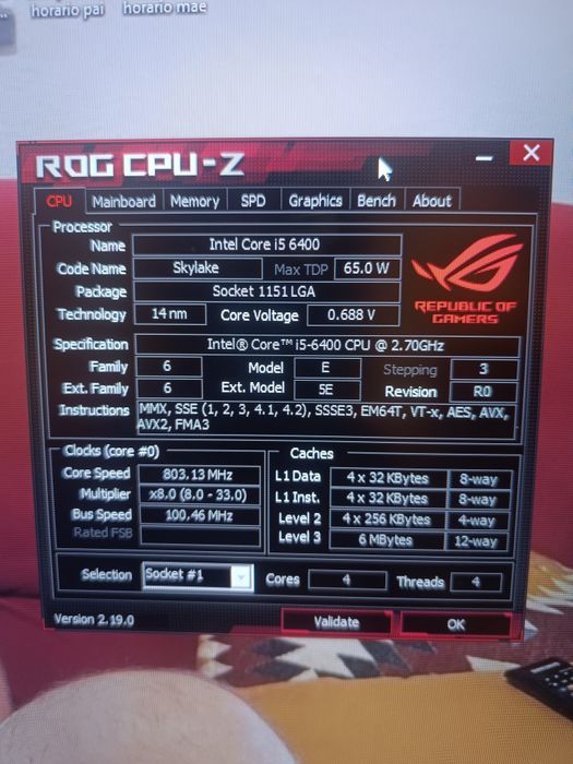 PC completo a funcionar em pleno