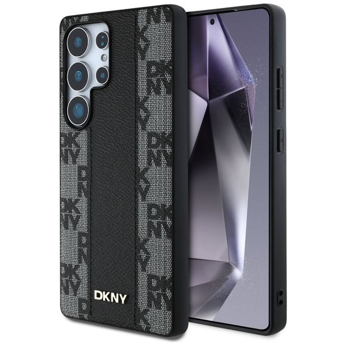 Etui DKNY Leather Checkered MagSafe do Samsung Galaxy S25 Ultra czarny