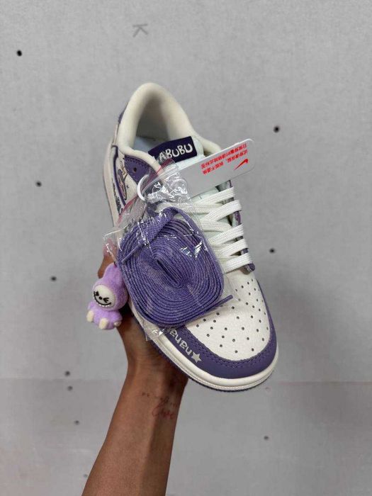 Кеди Nike Air Jordan x Travis Scott x Labubu Purple / кеди Найк Лабубу