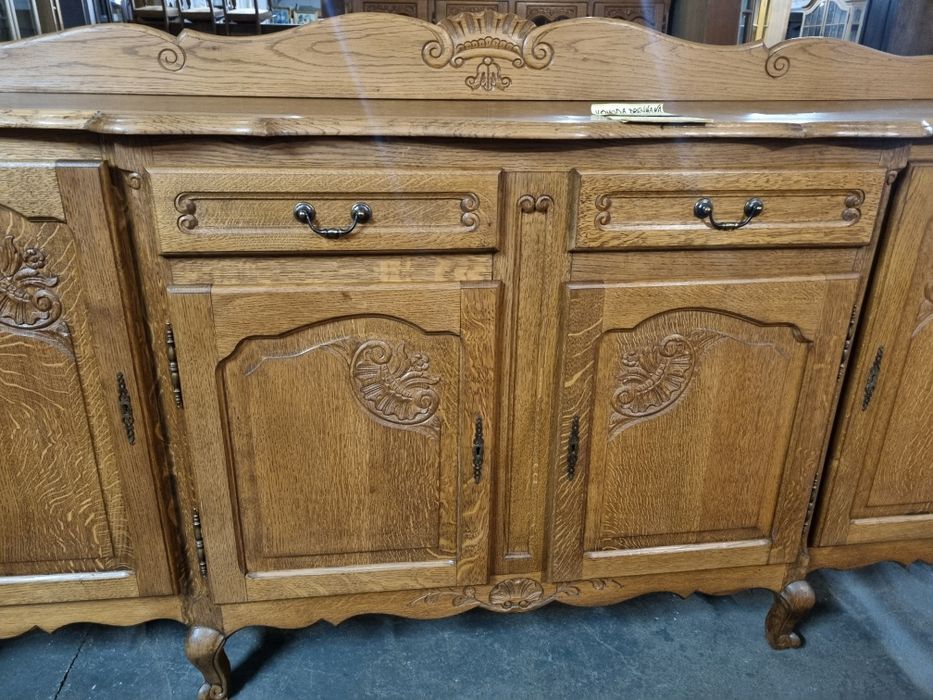komoda dębowa na lwich łapach bufet