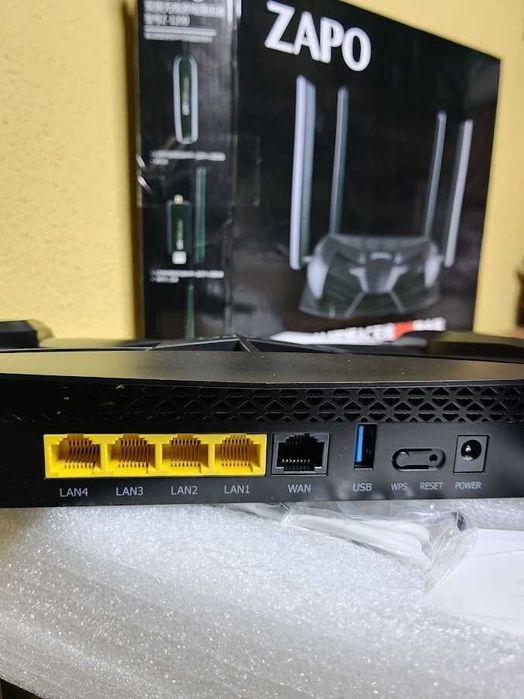 Router Gaming ZAPO Z-1200 AC Dual-Band 1200M – Novo na Caixa