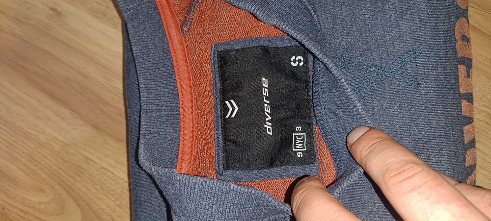 Bluza bawełniana z nadrukiem S Diverse szara
