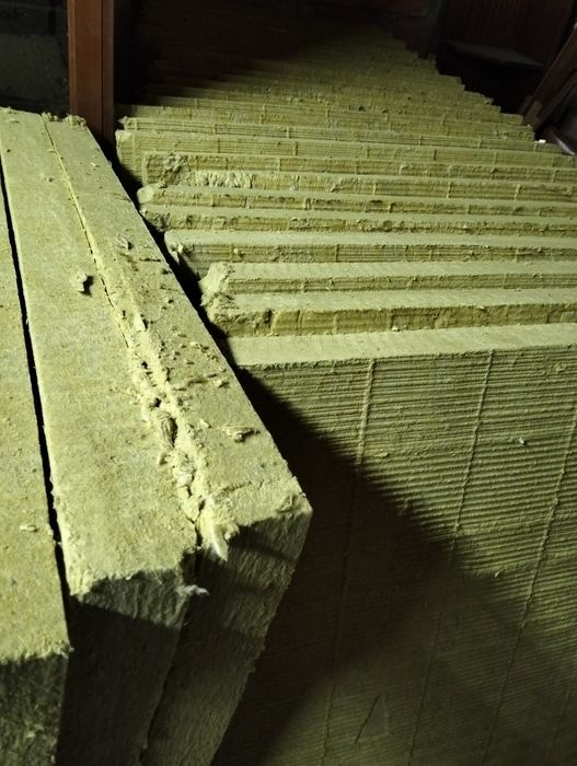 Lã de rocha prensada de 80cmsde grossura