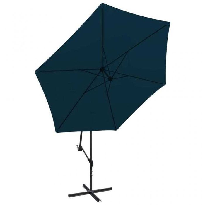 Guarda-Sol de Jardim Cantilever 3 m – Azul