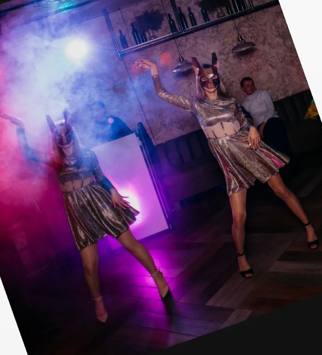 Плаття золоте з маскою вовка, шоу балет, Go-go, корпоратив