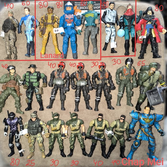 Фигурки людей солдаты военные чап мей chap mei человечки lanard Hasbro