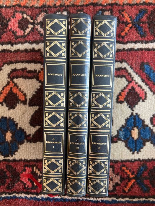 O decameron, de boccacio em 3 volumes