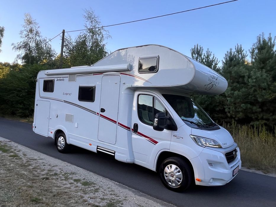Fiat Dethleffs  Trend A 6977 6 Os Automat  2.3 150 KM Automat 2 x Klima Solar Toaleta Markiza Prysznic Ładny Stan