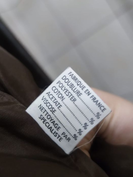 kurtka męska M skórzana brązowa kremowa ekologicznie ekologicznie eco