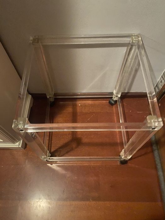Mesa acrilica sem os 2 vidros