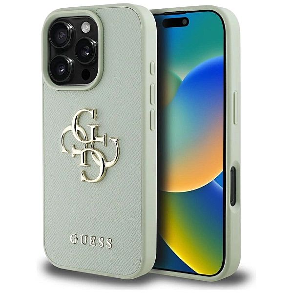 Etui Guess Grained Big 4G Logo Small Classic Logo na iPhone 16 Pro Max