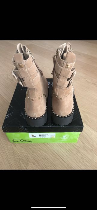 Botki kowbojki,motocyklowe firmy Sam Edelman model Jennifer rozmiar 43