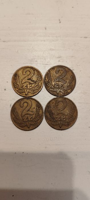 2 zł z 1975,1976,1977 bez znaku mennicy państwowej