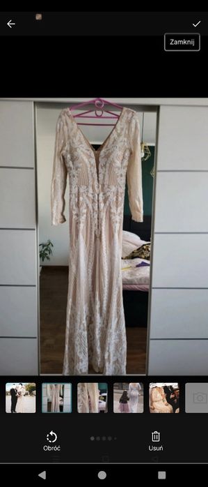 Suknia ślubna wieczorowa ślub cywilny Soky & Soka L syrenka