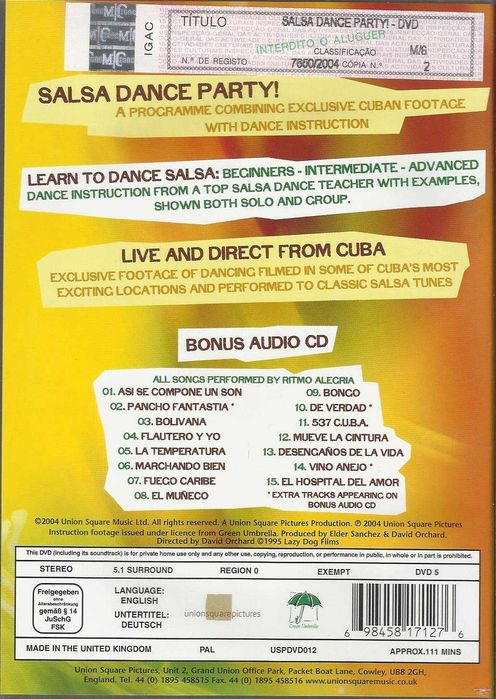 Salsa Dance Party! (DVD + CD)64861404307459121