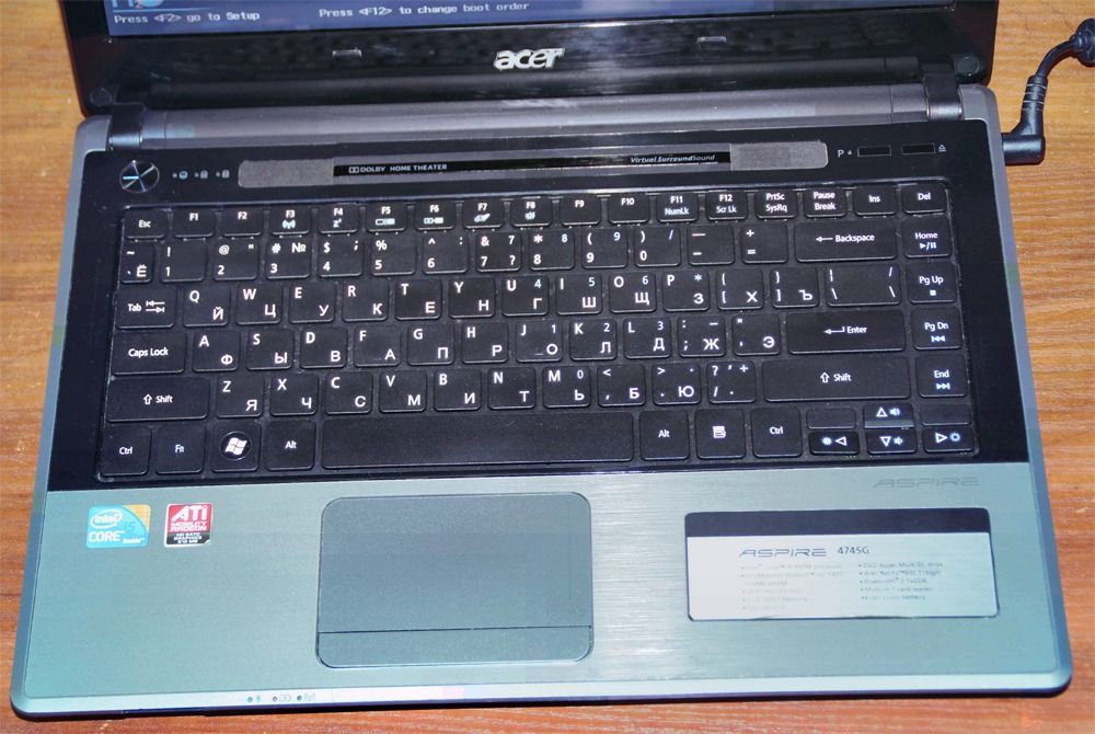 Acer 4745g Core i5 450 2.67 ггц/ 3 гб ддр3/ 250 гб/ wi-fi/ dvd/ 14"