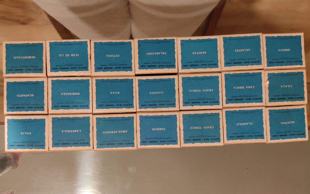 Coleção de caixa de fósforos