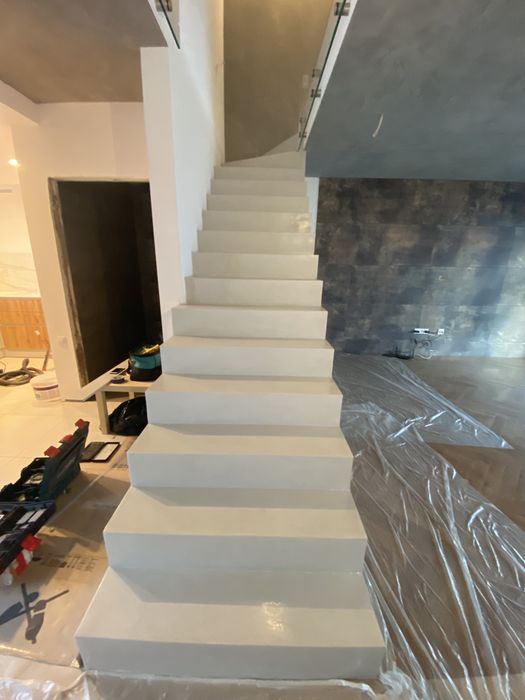 mikrocement łazienka , schody , tychy  Bielsko katowice kraków gliwice