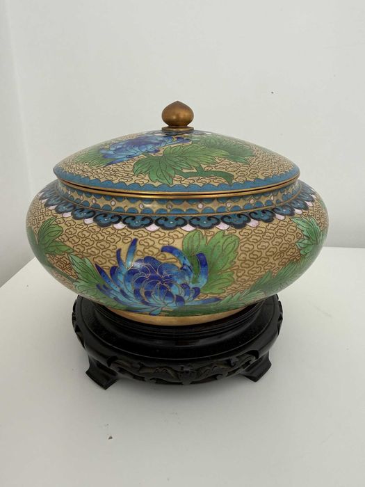 Par de caixas chinesas em Cloisonné