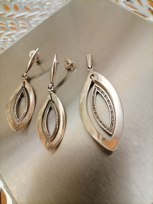 Komplet biżuterii srebrnej - nowy