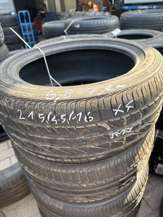 Komplet opon letnich 215/45/16 BRIDGESTONE Używane F-Vat