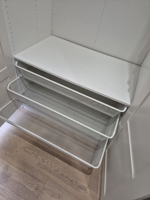 Szafa ikea pax z szufladami100x58x235 cm kosze drazek polka