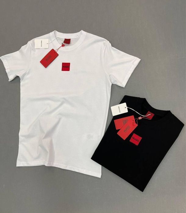 Hugo boss брендовая футболка вышит рисунок мужская