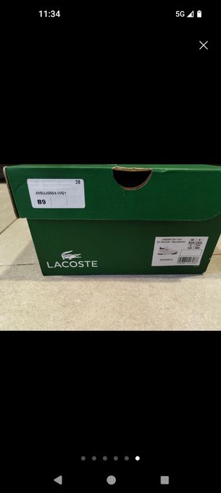 Sapatilhas lacoste
