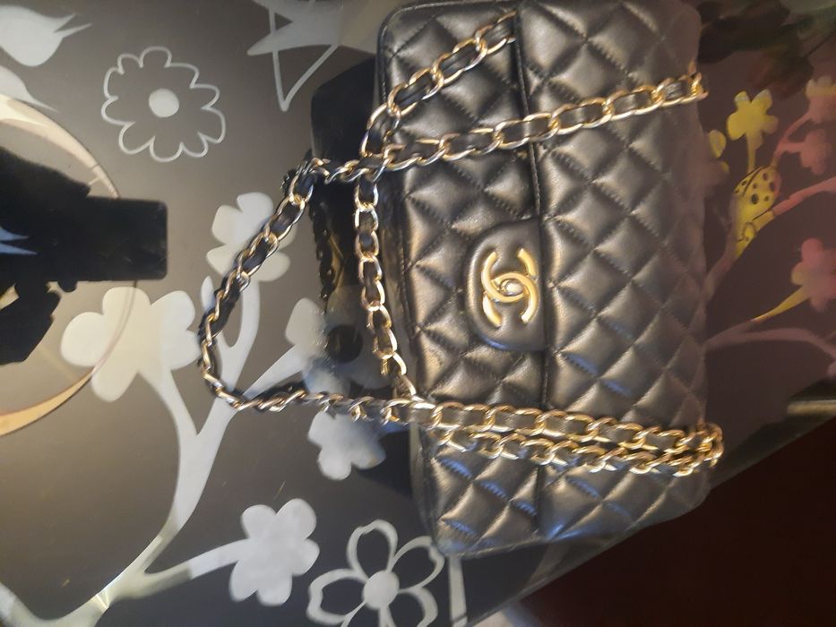 Chanel torba skóra czarna