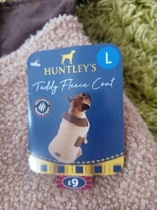 Лісова накидка для собак Huntley's Teddy Fleece Coat, розмір L