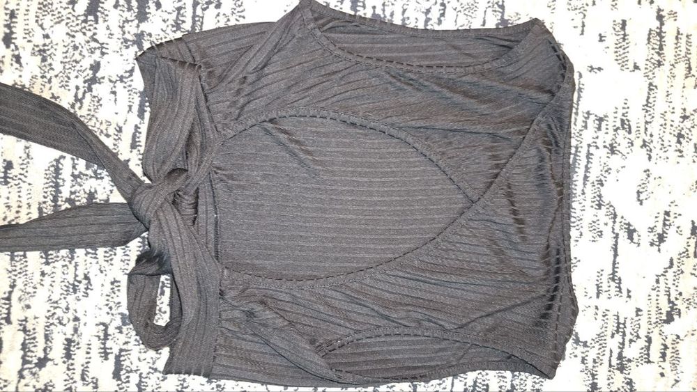 Shein топ в рубчік з красивою спинкою