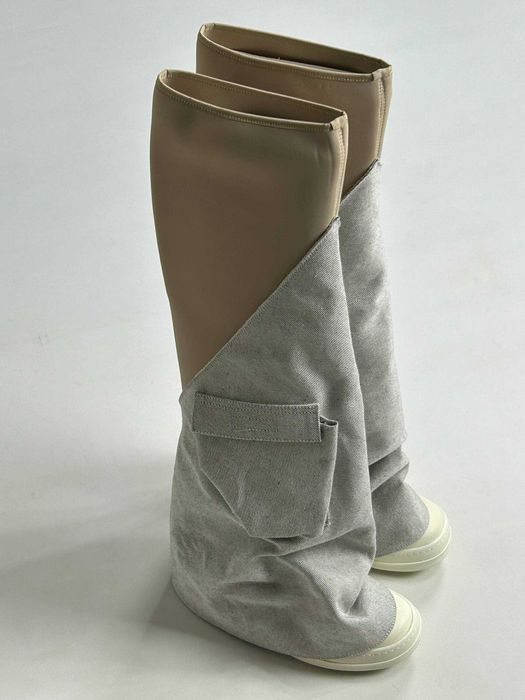 Кеди Rick Owens DRKSHDW Cargo Fetish Sneakers Milk Gray кеды серые