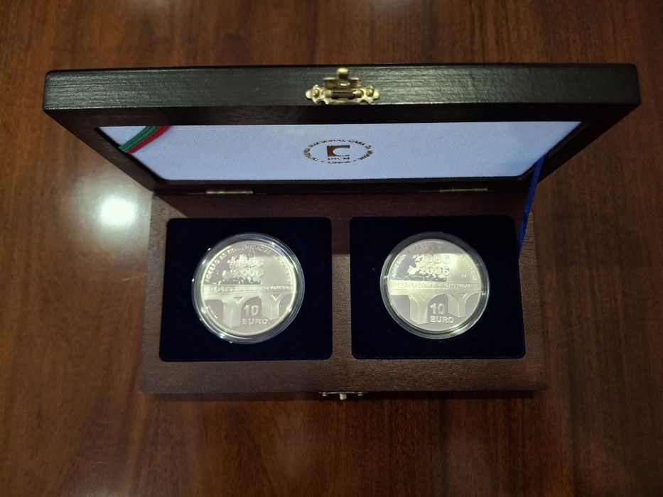 Moedas Prata Proof (20⁰ Aniv. Adesão às Comunidades Europeias)